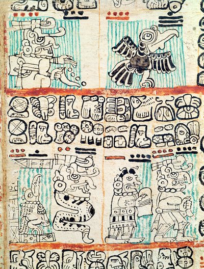 Detail (Mayan Codex) by Pre Columbian